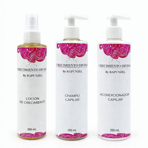 Loción, champú y acondicionador